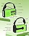 Emergency Crank Radio, 20000mAh / 74000mWh Solar Hand Crank Weather Radio with NOAA/AM/FM, Battery Powered Radio with Cell Phone Charger, Flashlight & SOS for Emergencies/Home (Light Green)