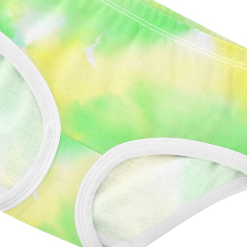 Joisal Fun Toddler Girls Underwear 2t Cotton Little Girl Panties Chic Watercolor Pastel Green Underpants Briefs4