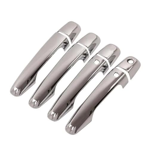 Coque de protection de poignée argent pour L200 Triton, finition premium
