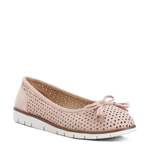 Pacer Perforated Leather Ballerinas2