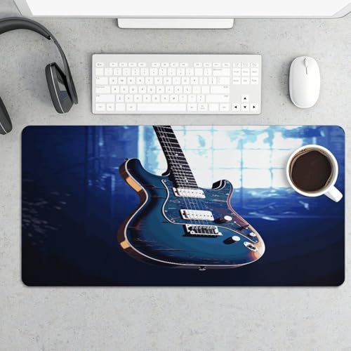 Blue Guitar Alfombrilla de Escritorio Antideslizante Grande miniatura 5