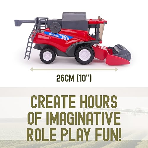 Toyland 26cm 1:32 Escala Cosechadora Rojo miniatura 6