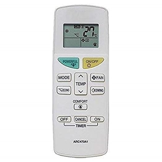 Air Conditioner Remote Compatible for Daikin Inverter Split AC Remote Control, Compatible for: Daikin AC Remote, [ AC-132B ], White, Pack of 1-image-11
