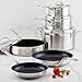 Hestan ProBond Forged TITUM - Professional Clad Stainless Steel, Nonstick, 10-Piece Cookware Set, Induction Compatible, Made without PFOAs