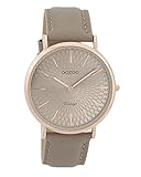 Oozoo Vintage Damenuhr mit Lederband 40 MM Mandala Rosegoldfarben/Taupe/Taupe C9335