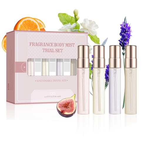 Mini Parfum au Pheromone Pour Femme,Minis Parfum Femme Coffret De Parfums,Brume Parfumée Eau de Parfum Femme,Ecdf Parfumé Phéromones Pour Femmes,Miniature Parfums Cheveux Femmes (4pc)
