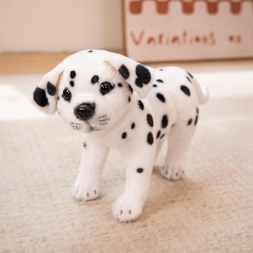 Xiyocadt Hund Kuscheltier, Plüschtier Hunde 25/32cm, Stofftier Plüschhund-Weizenhund Fleckenhund Plüsch Spielzeug für Baby Kinder Freunde (Stellung 25CM)