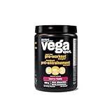 Vega Sport Sugar Free Pre-Workout Energizer, Berry (40 Servings) Vegan Preworkout Energy Powder, Gluten Free, 100mg Caffeine, Non GMO, 165g (Packaging May Vary)