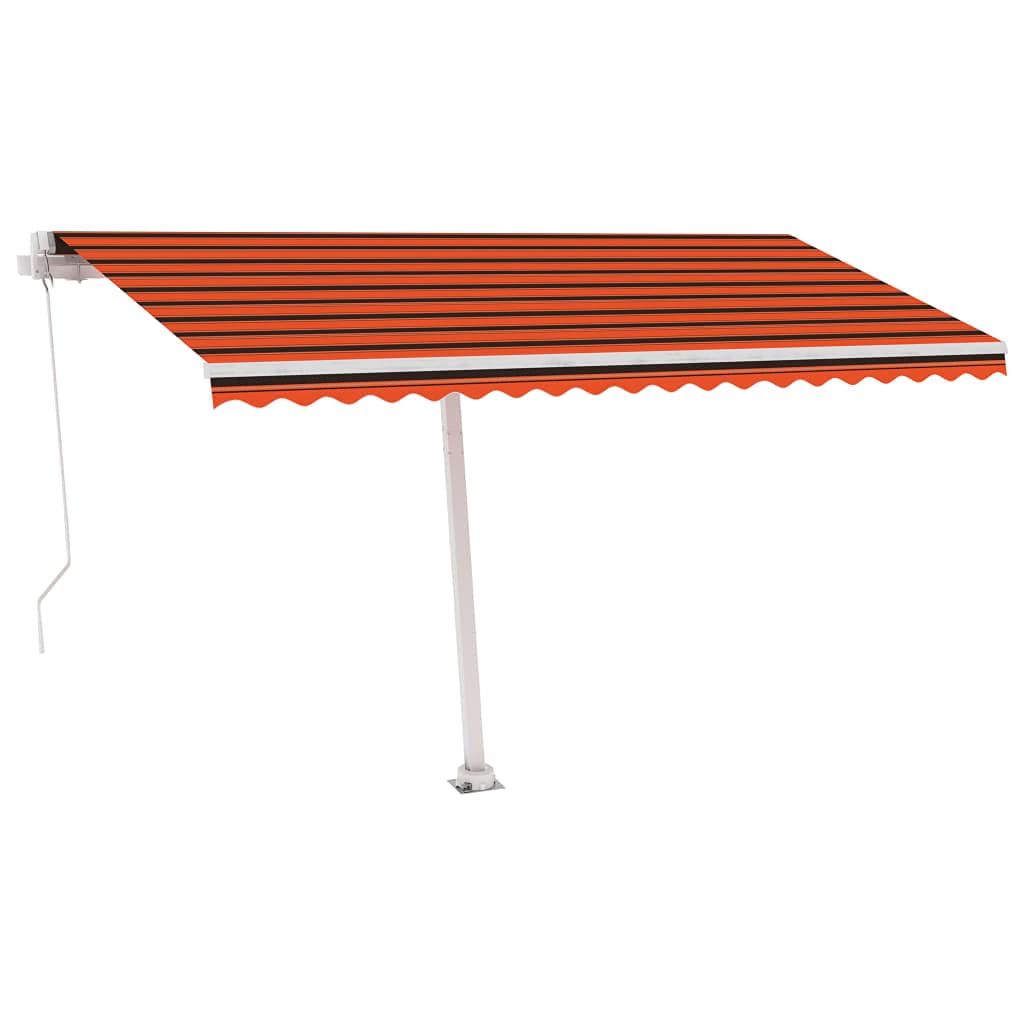 bistro markise Restaurant Markisen Bistro-Markisen Shop Markisen Gelenkarmmarkise Einziehbar mit LED 450x350 cm Orange und Braun Geeignet für Garten, Außenbereich, Restaurant, sim pedals Strickanleitung: Easy Fingerhandschuhe stricken Size:Twin