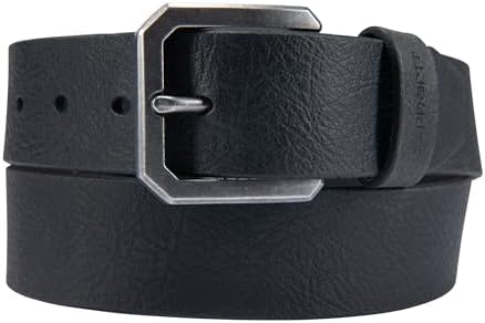 Carhartt Men's Durable Full Grain Saddle Leather Classic Belts, W/Rugged Antique Nickel Hardware