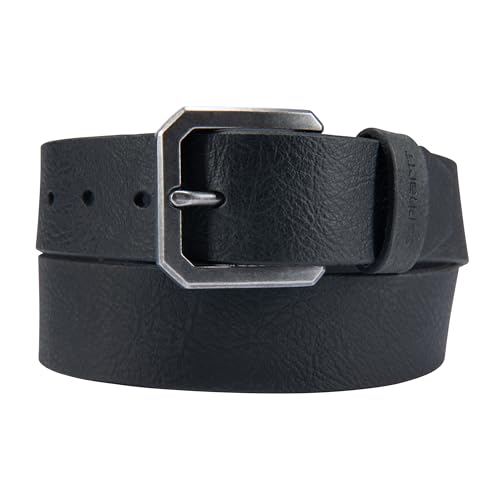 Carhartt Men's Durable Full Grain Saddle Leather Classic Belts, W/Rugged Antique Nickel Hardware, Black, 36