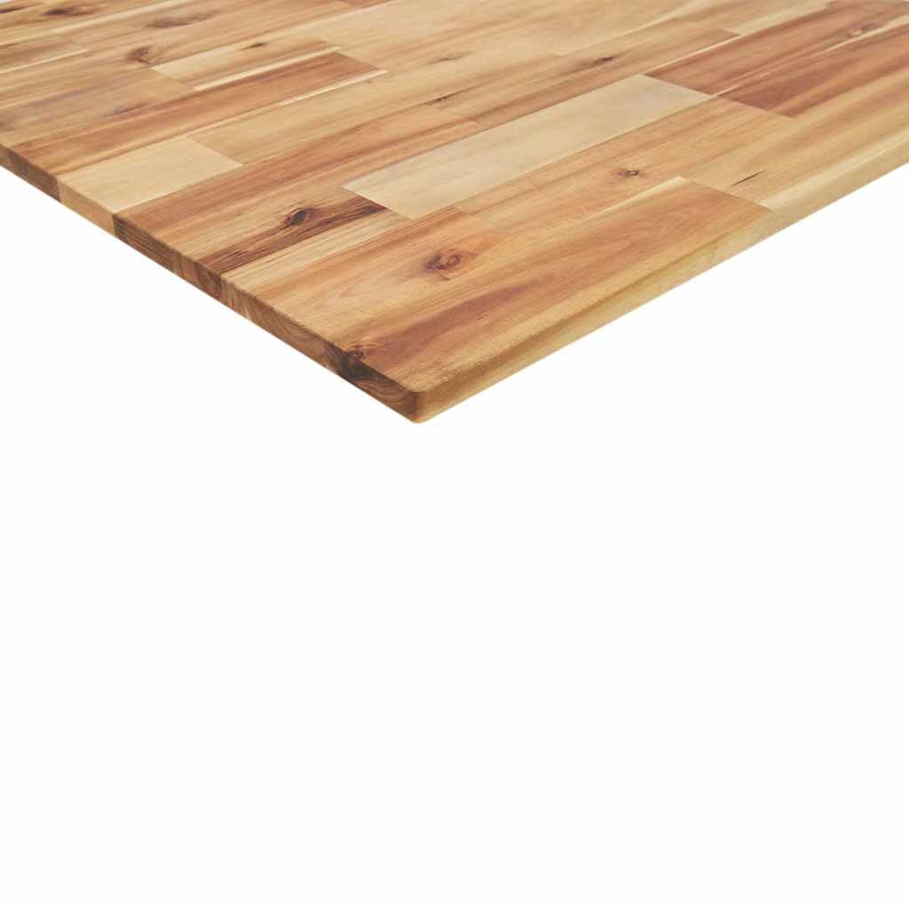 Fengshui Piano lavabo in legno massello, 80 x 50 x 2 cm, acacia | Rivestimento a olio, resistente all'umidità, facile da pulire, versatile come piano di lavoro da cucina o banco da lavoro