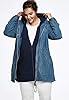 ellos Plus Size Hooded Anorak Denim Jacket - 24, D... #3