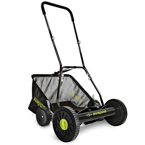 Sun Joe MJ502M Reel Mower 20-Inch with Grass Catcher