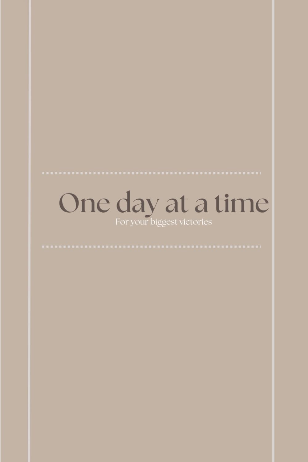 One day at a time: A gentle journal for difficult days