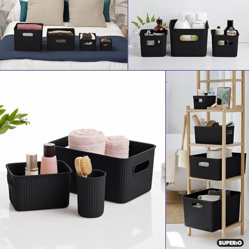 Paniers de rangement décoratifs Superio pour organiser tiroirs et placards - 6