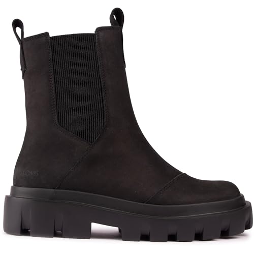 TOMS Women's Rowan Chelsea Boot, Black, 7