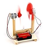 風力発電機のおもちゃ科学的な風力タービンのおも、キッズ風力タービンモデル、多機能の絶妙な広く使用されているおもちゃキット、実験屋外学校のために単独で使用することができます