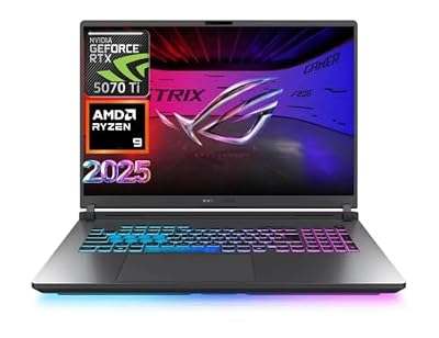 ASUS Latest 2025 ROG Strix G16 Gaming Laptop, 16" FHD 165Hz Display, 16-Core AMD Ryzen 9 8940HX, RTX 5070 Ti, 32GB RAM, 1TB SSD, Eclipse Grey