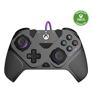 Turtle Beach Victrix Gambit Prime Wired Tournament Controller Licensed for Xbox Series X|S, Xbox One & PC – Swappable Thumbsticks, Rapid Fire Triggers, Remappable Buttons, Customizable Functions