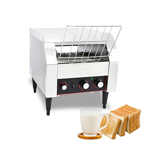 Njtfhu Commercial Conveyor Toaster,2240W/300Slices/Hour,7 Speed Control/3 Toaster Mode Options,Countertop Industrial Toasters,Electric Restaurant Toaster For Bread Bun Bagel Food Baked #TOP28