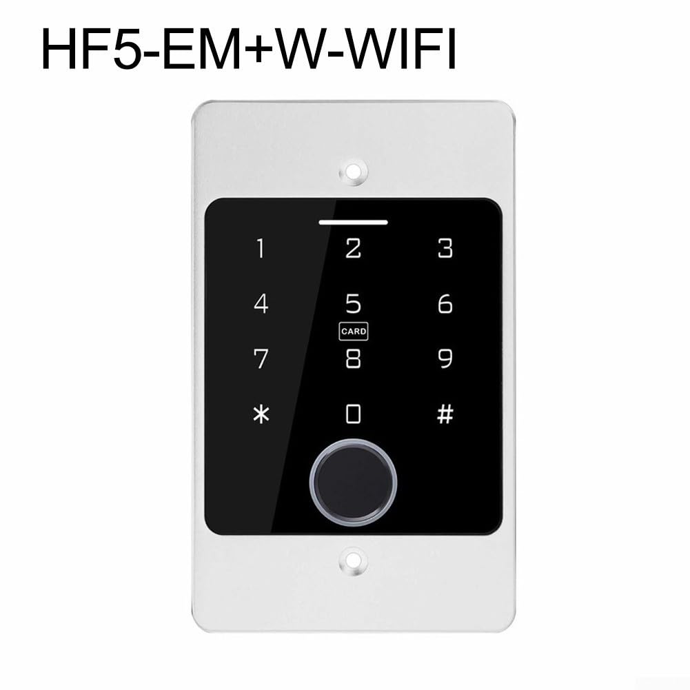 Serratura impermeabile con impronta digitale con certificazione IP66 per uso esterno e telecomando per accesso tramite applicazione mobile compatibile (argento)