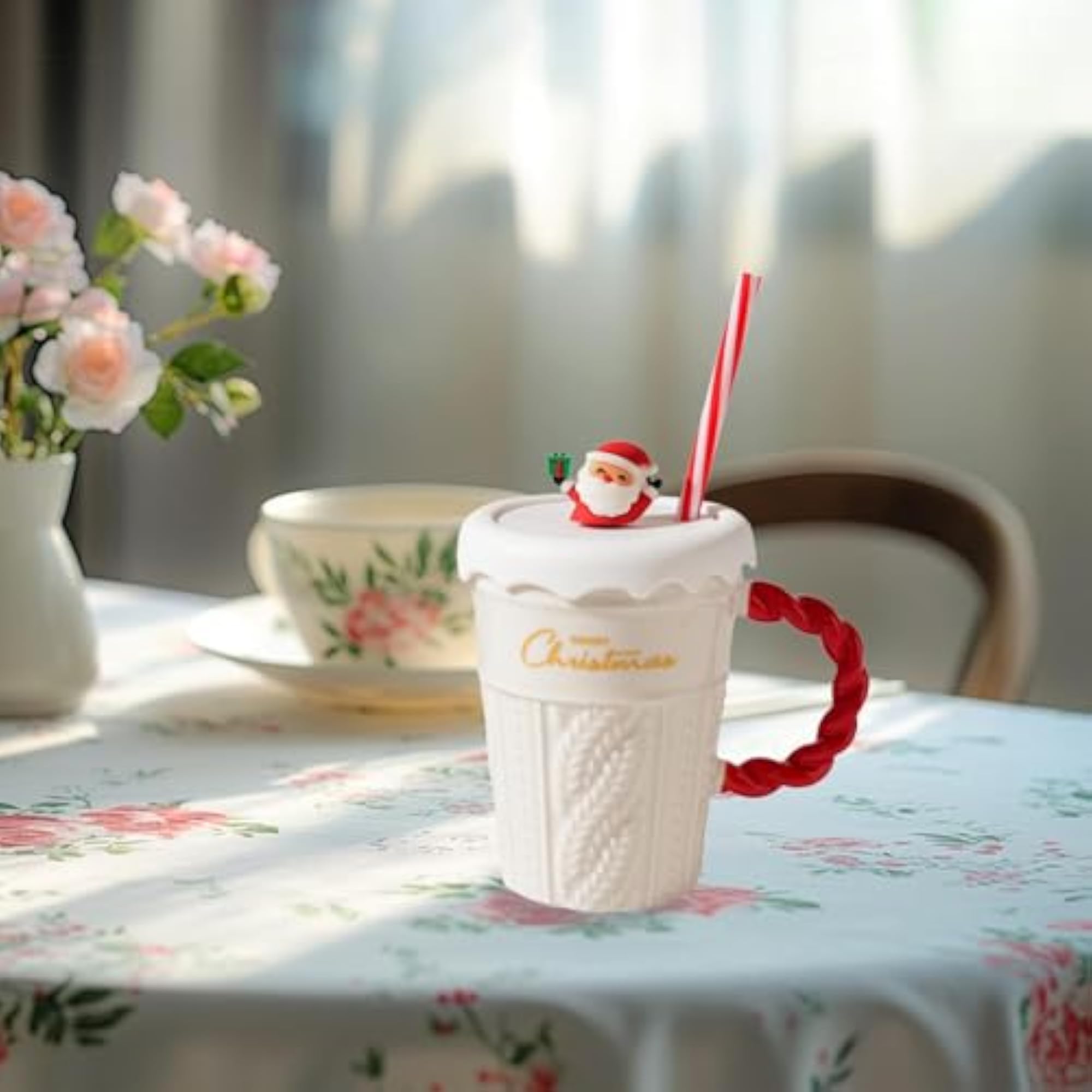 Christmas Ceramic Mug Creative Breakfast Mug Water Cup
