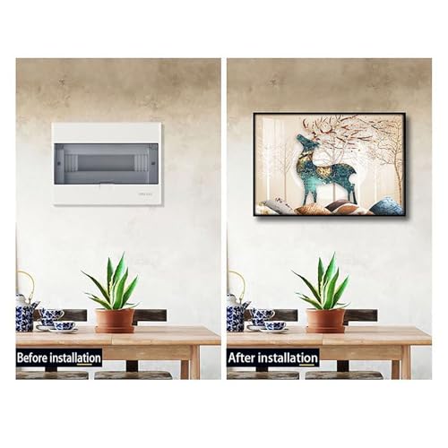 Housse de compteur electrique d'interieur deco etanche pour maison et chambre - 3