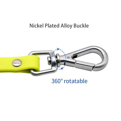Durable, waterproof yellow dog leash