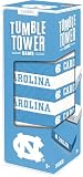 Masterpieces Tumble Tower - NCAA UNC Tar Heels, Officially Licensed Wood Blocks