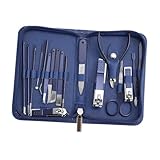 LIFKOME Maniküre Pediküre set Edelstahl Tragbares Multifunktionales Nagelpflegekit mit...