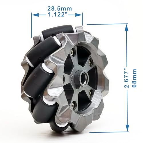 DWWTKL DIY Mecanum Wheel Car Kit with Metal Chassis and TT Motor Smart Robot 4WD Omnidirectional Car Programming Kit with Speed Encoder for Arduino/Microbit/Raspberry Pi for Adult Age 15+(Unassembled) by DWWTKL - Image 2