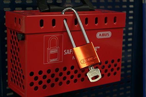 Image of Lockout Padlock, Keyed Alike, Aluminum, Orange, 3 in Shackle Height, 1 1 /2 in Body Width - 1 Each