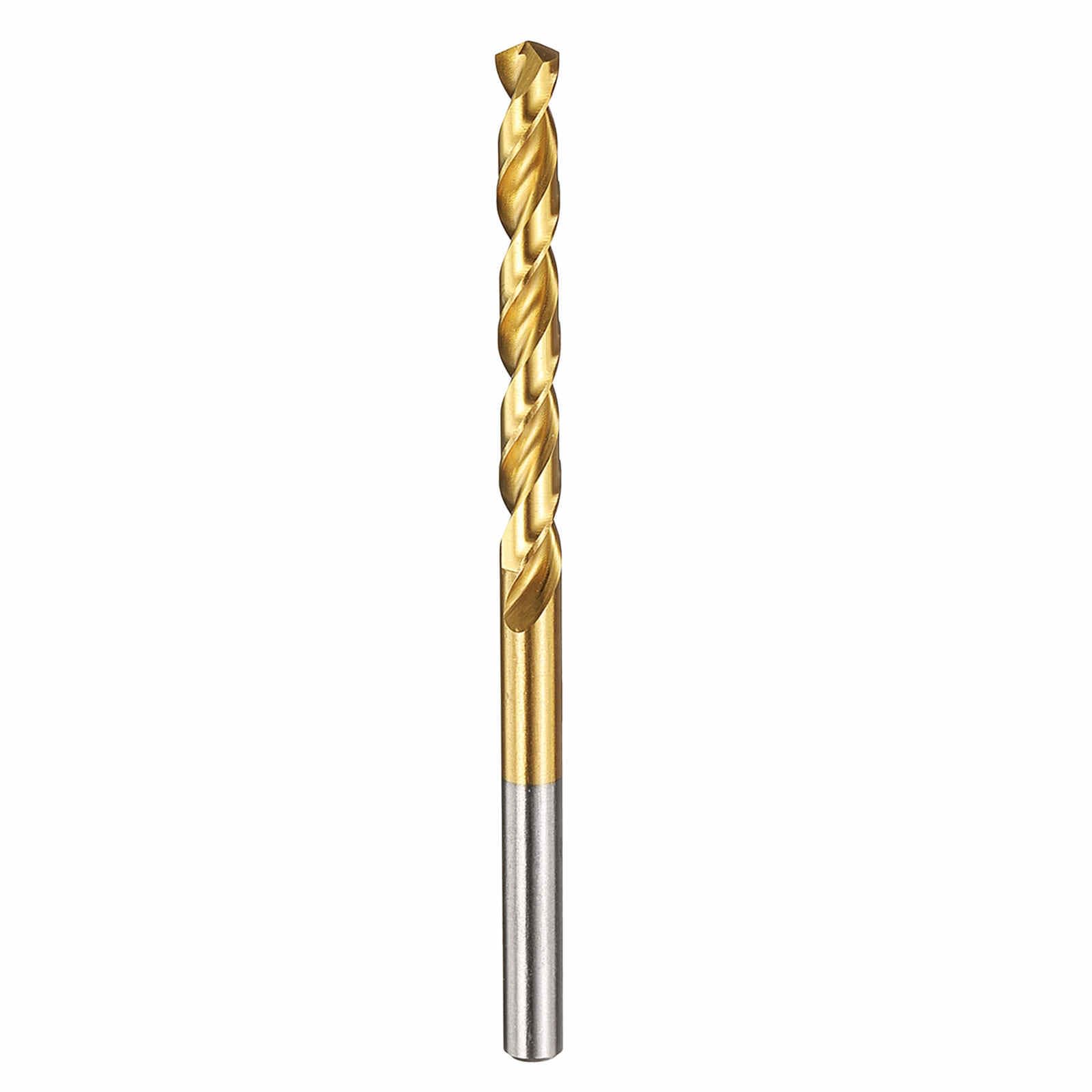 Kozelo 1pcs Drill Bit - [5.9mm Diameter] M42 8% Cobalt HSS Cutting Tool for Machining Hard Metal Stainless Steel Woodworking Handicraft Use, 135° Cutting Angle TiN