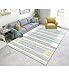 Produktbild TWGDH Rechteck Nordic Modern Design Teppich Für Wohnzimmer Rutschfeste Maschinen Waschbare Teppiche,120×160Cm