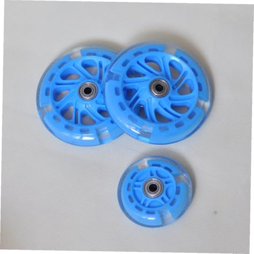 STOBAZA 2Pcs Luminous Training Wheels for Bike PU Glowing Stabilizers with Bearings Easy Install Auxiliary Wheels for Boys and Bicycle Balance and Safety miniatura 2