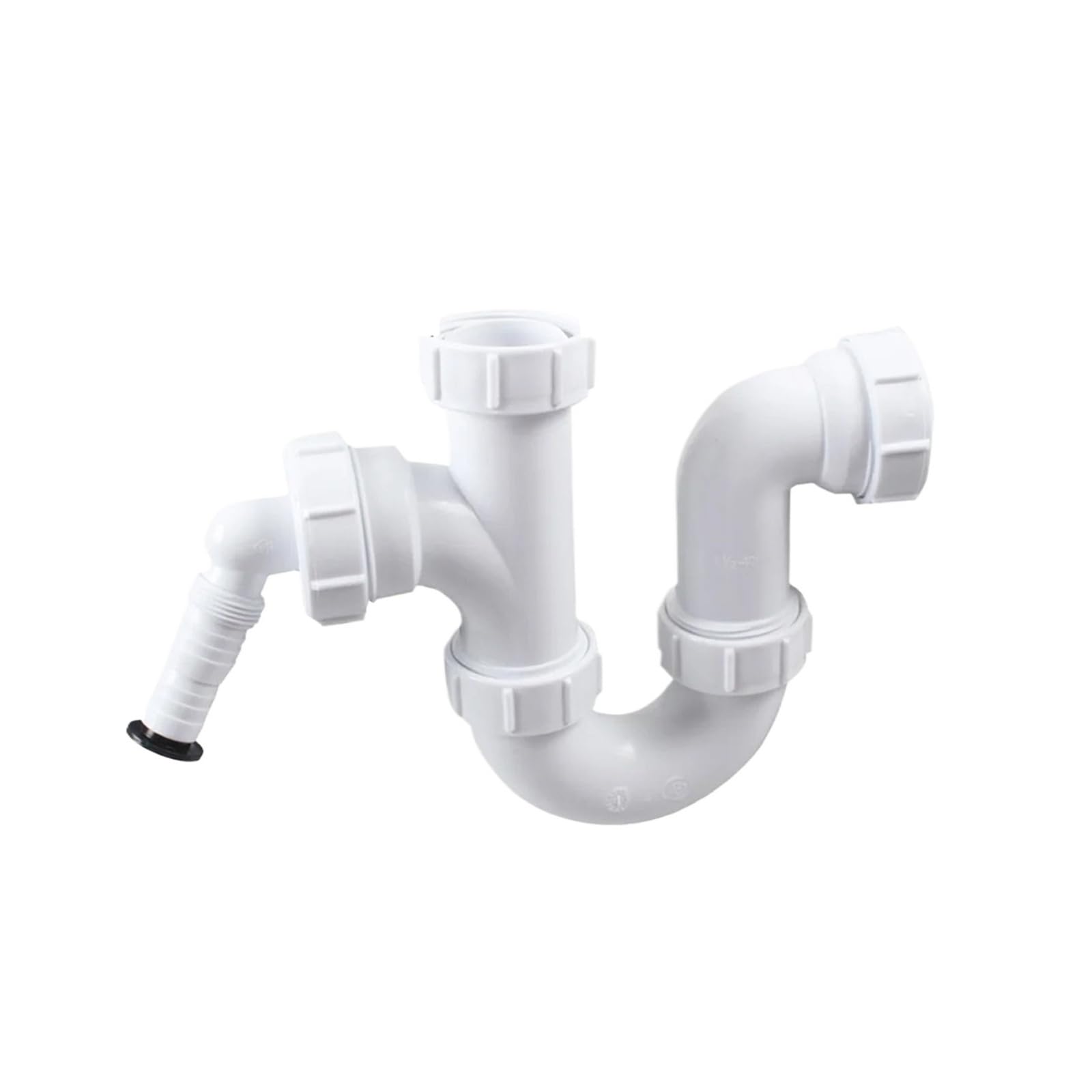 Niufenggeo One Color Compatible For Talea ，Dishwasher Connector With For Sink Drain U Bend Tube White, Water Joint