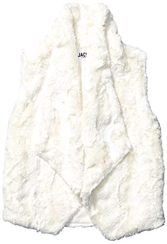 Jack by BB Dakota Junior's Big Softy Soft Faux Fur Drape Front, Ivory