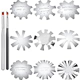 Herramientas útiles: 9 estilos diferentes de herramientas de cuchillo de línea de sonrisa francesa pueden satisfacer todas sus necesidades, combinadas con 2 pinceles personalizados más fáciles para ayudarlo a crear curvas claras y hacer hermosas uñas francesas, para satisfacer sus diversas necesidades, se puede aplicar a cualquier uña, y reutilizable