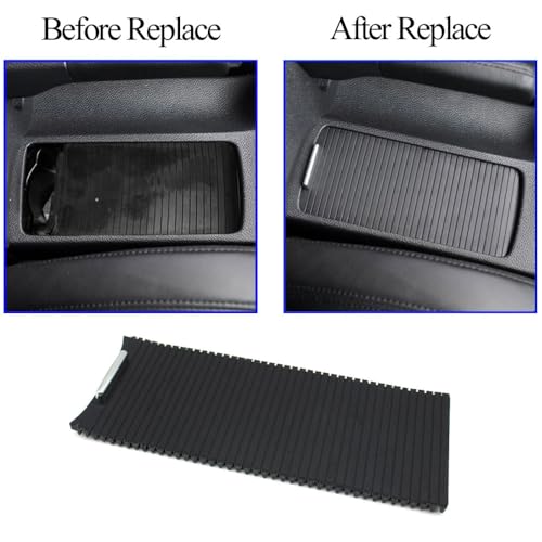 Image of Front Center Cup Holder Roller Shutter Cover for VW EOS Golf 5 6 | Sliding Cup Holder Cover Roller Shutter Replacement for VW EOS Golf 5 6 MK5 MK6 Jetta SCIROCC 5KD86253182V