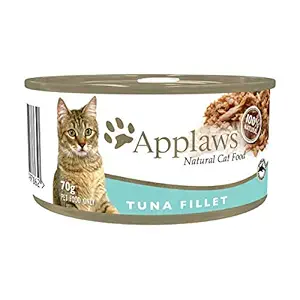 Applaws Cat Wet Food 70g Tuna Fillet in Broth (Pack of 24)