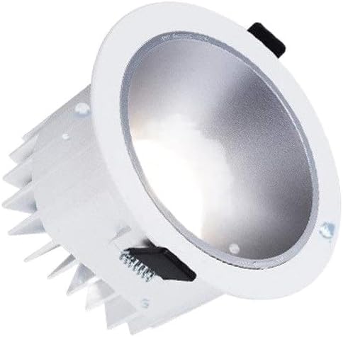 12W Silver COB LED Recessed Spotlight Waterproof and Anti-Fog LED Recessed Downlight for Bathroom Kitchen 85-95mm Mounting Aperture Recessed Ceiling Light High Brightness (Color : 4000k)