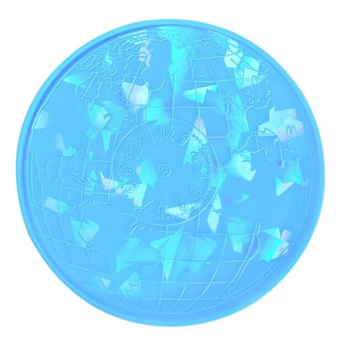 Holographic Earth Clocks Mold DIY Clock Pendant Silicone Mold for Beginners