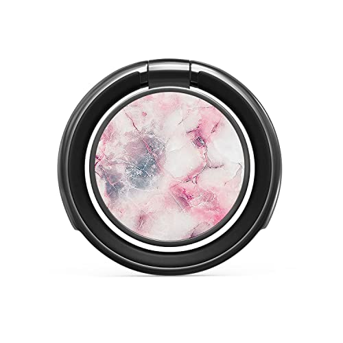 Burga Stylish Metal Cell Phone Ring Stand Holder, Finger Grip Kickstand 360 Degree Rotation, Pink Candy Marble, Universal Compatible With Iphone Ipad Samsung Galaxy Huawei Google Pixel #TOP13
