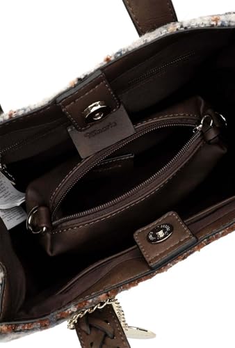 Tamaris sac à main Gwenda gris, shopper compact et polyvalent à double porté