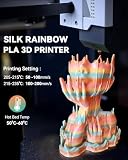 SUNLU Silk Rainbow PLA PLUS filament, szybka zmiana koloru co 8 metrów, wielokolorowy Silk PLA+ filament do drukarki 3D, długość całkowita 330 m, szpula 1 kg, Silk Rainbow Filament