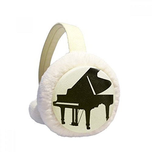 Orejeras de invierno de piano clásico para regalo original de felpa y plegable