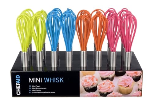 Cute Retro colourful mini whisk - assorted colours - kitchen gadget aid