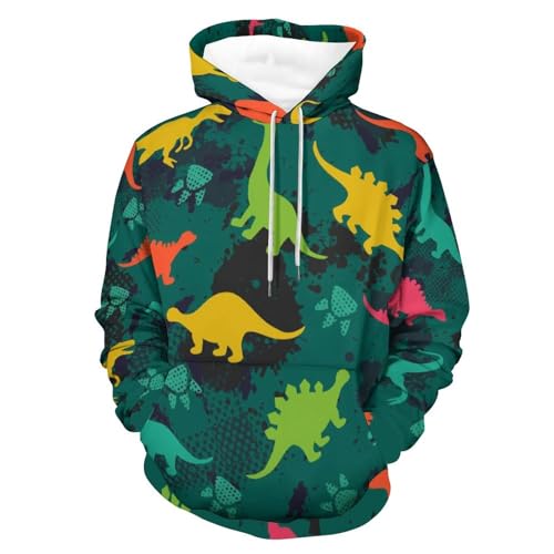 Hoodie couleur dinosaure idéal pour vos sorties décontractées en ville