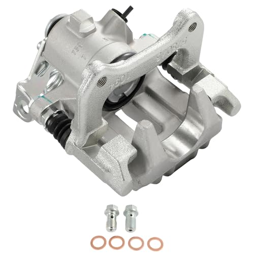 Image of cciyu 19-B2891 Rear Left Brake Caliper Assembly w /Bracket Fit 2002-2006 For Audi For A4,2002-2005 For Audi For A4 Quattro
